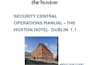 create a professional security operations manual or training guide